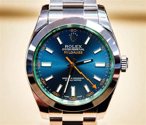 rolex milgauss z-blue discontinued|rolex milgauss price chart.